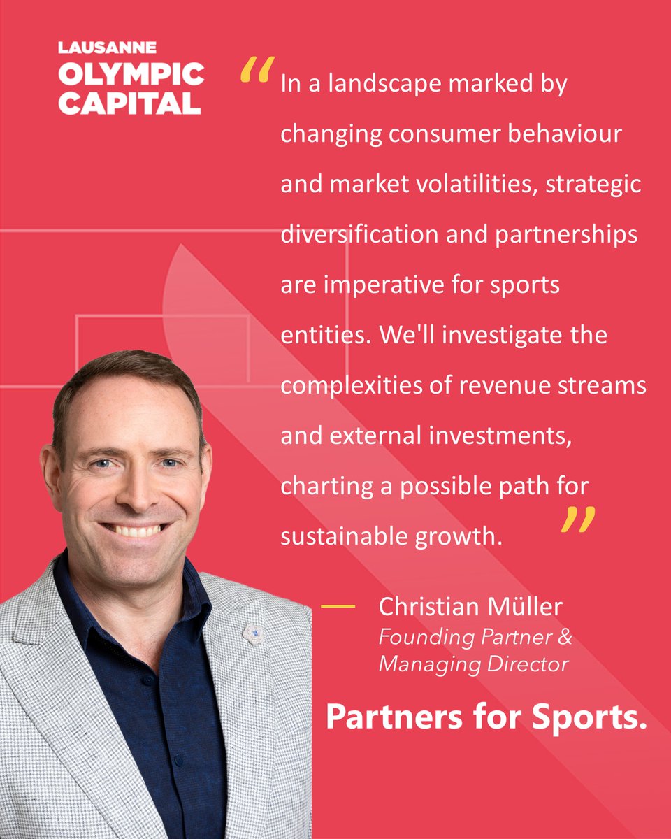 Get ready for the next #IFSeminar! 🙌 We're thrilled to have Christian Mueller from Partners for Sports share his expertise on strategic diversification &amp; partnerships. Don't miss out! #StrategicDiversification #Partnerships