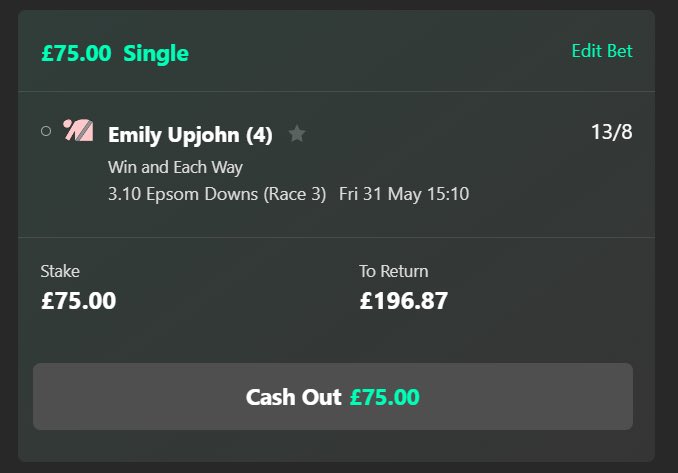 🚨ITS GIVEAWAY TIME🚨

IF OUR NAP EMILY UPJOHN WINS TODAY…. 

I’ll give away £100 to one lucky follower 💵

IF SHE COMES SECOND - £25 FREE BET 👍

WHAT YOU NEED TO DO👇

TAP ❤️ AND RETWEET THIS TWEET 

Minimum requirement is 25+ on each. 

GOOD LUCK EVERYONE 🥳
