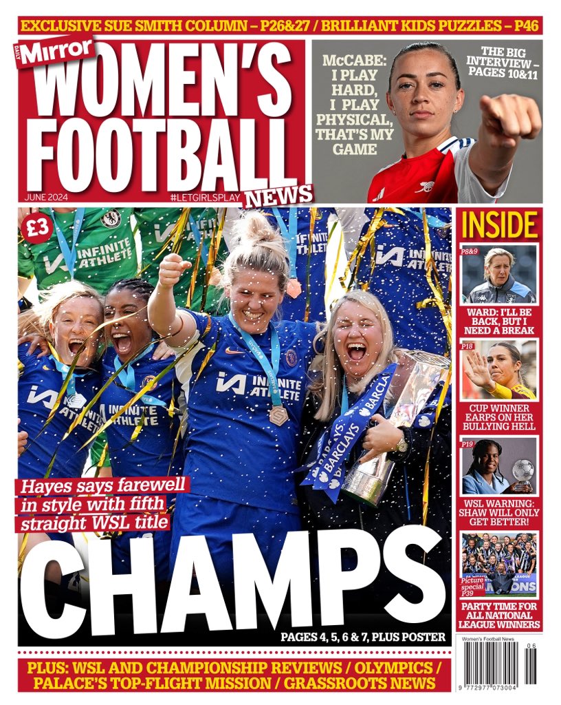 A big game for England tonight against France & there’s plenty on the Lionesses in the June edition of @MirrorFootball Women’s Football News which is out now. Also features a look back at the WSL season, interview with Katie McCabe & plenty more 👇🏻 shop.regionalnewspapers.co.uk/womens-footbal…