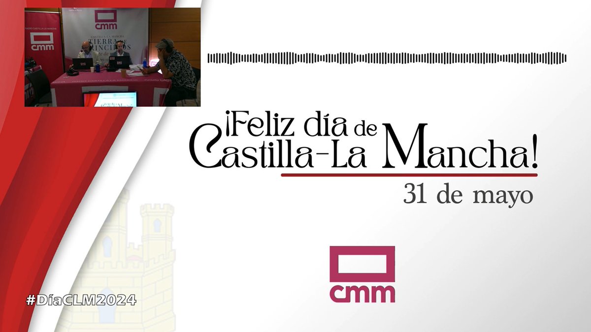 #DíaCLM2024 en @CMM_es 🔴 EN DIRECTO #RadioCLM 📻 📍 Desde el Palacio de Congresos El Greco de Toledo 🎙️ ¡Sigue nuestro programa especial! Con @fbernac @oskarmateo y @agusduran 👉 Nos ves y escuchas AQUÍ 💻 Web cmmedia.es/play/en-direct… 🔗 YouTube youtube.com/watch?v=fkW7JT…