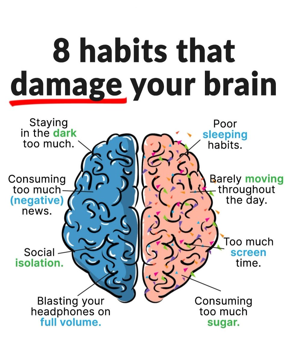 8 habits that damage your brain: