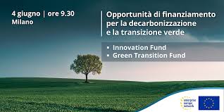 AgsvilCHPE's tweet image. 📌Finanziamenti per decarbonizzazione e transizione verde: Innovation Fund e Green Transition Fund
📍Milano - Palazzo Giureconsulti
🗓️04.06 🕛9.30/16.00
✔️ Organizzato da @MASE_IT con #CDPVentureCapital, #InnovhubSSI e @unioncamere 
✍️ Info e iscrizioni: lnkd.in/dgbzdavw