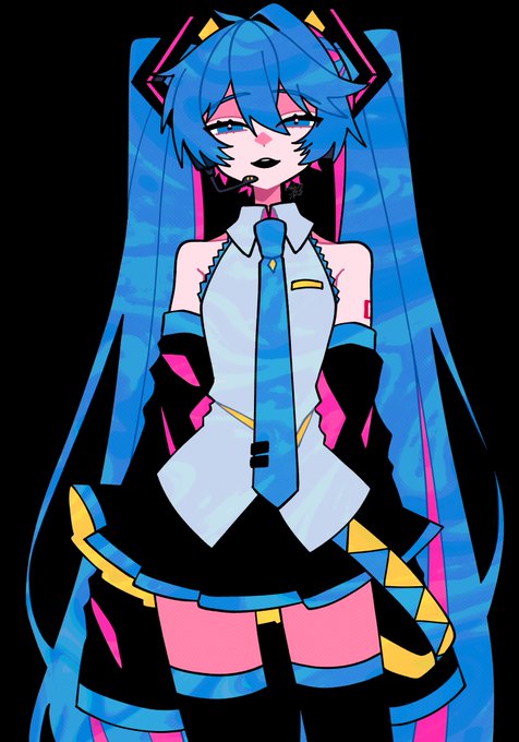 「blue hair very long hair」 illustration images(Latest)