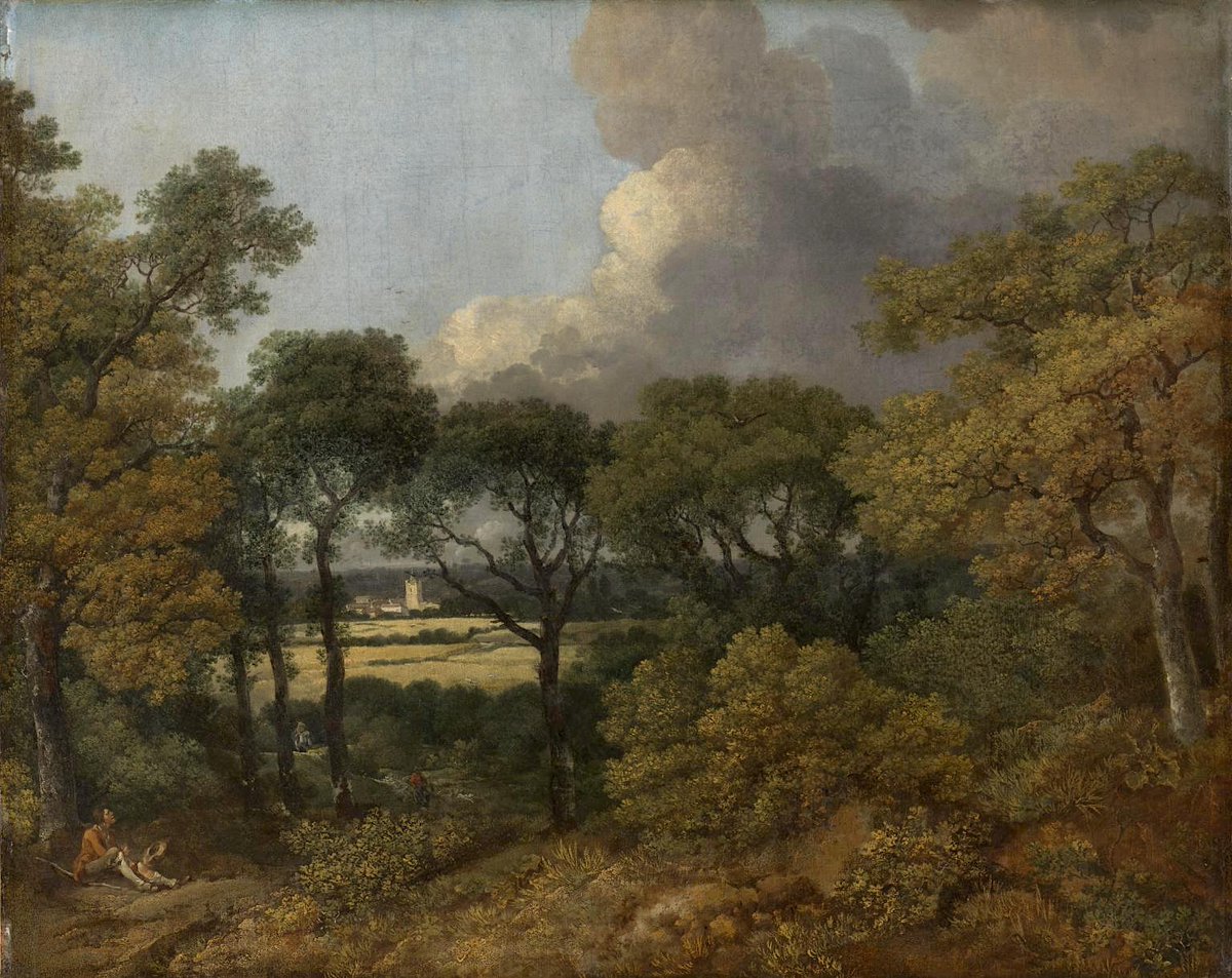 Good Day! Wooded Landscape with a Peasant Resting by Thomas Gainsborough c.1747 Oil on Canvas (Tate) 'Tis a most delightful country for a landscape painter. I fancy I see Gainsborough in every hedge and hollow tree.' John Constable