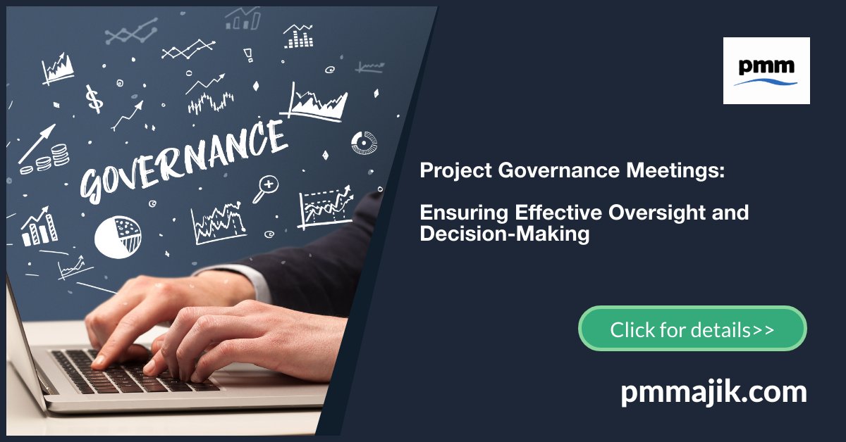 A guide to what Project Governance Meetings you need to establish to provide your projects with the best chance of success!

#pmo #projectmanagement #pmotips #projectmanager #projectmanagementoffice #pmot

pmmajik.com/project-govern…