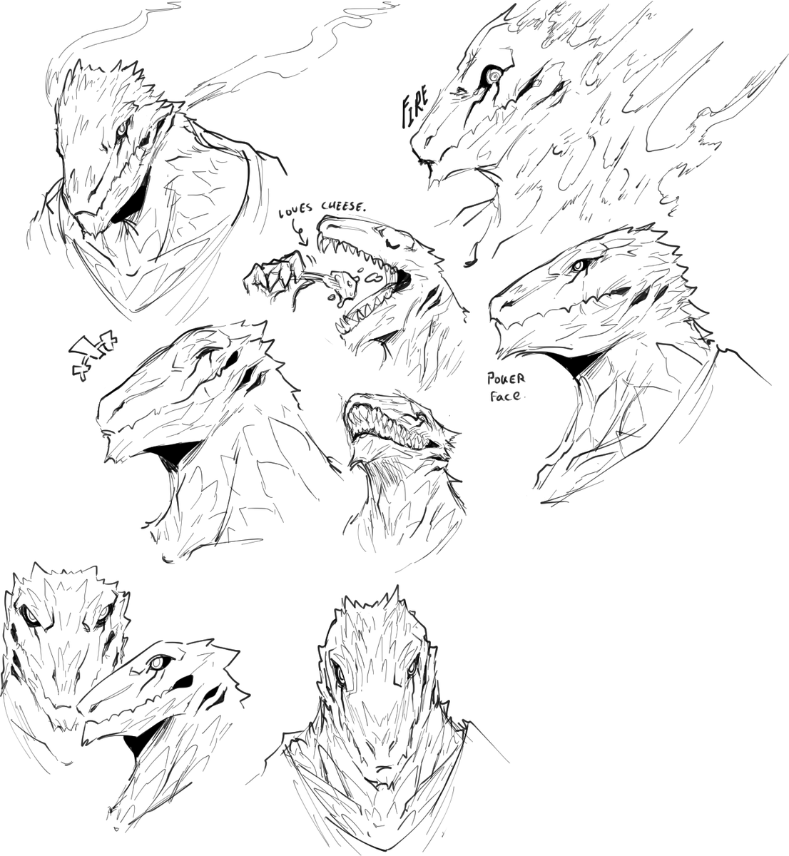 And of course, We can't have Mimik without her guardian and travel partner, Jiro.
I got better at drawing lizards
