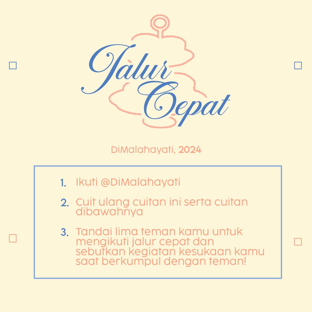 ⠀⠀
Jalur cepat telah dibuka! Siapakah perempuan beruntung yang akan menang undian menjadi 𝐝𝐮𝐚 𝐚𝐧𝐠𝐠𝐨𝐭𝐚 𝐢𝐬𝐭𝐢𝐦𝐞𝐰𝐚 Malahayati? Simak pengumuman berikut untuk mengikuti undian menjadi anggota istimewa.
⠀⠀