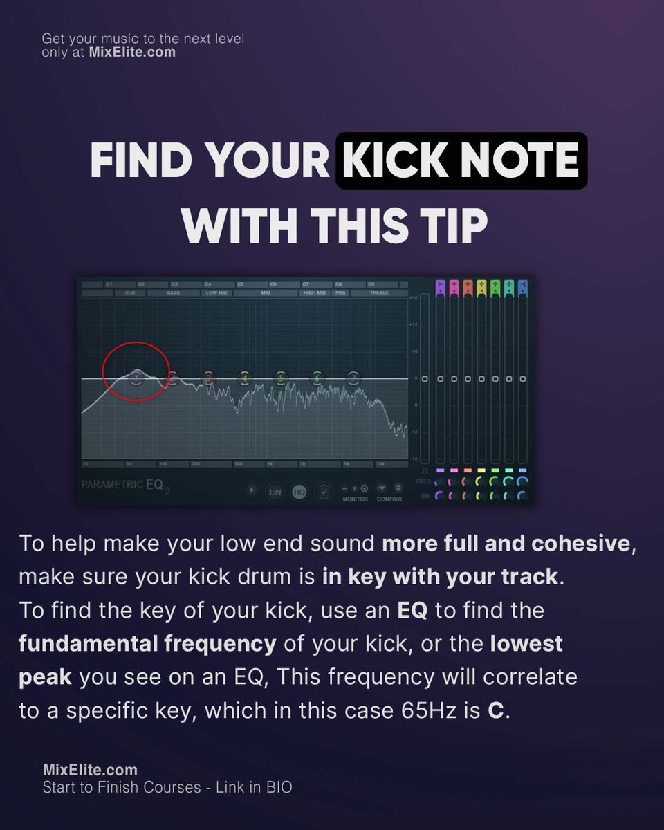 Free Mixing Crash Course 👉 MixElite.com/free-course
⁠
Today you are getting to know how to find the note of your kickdrum!⁠
⁠
⁠
⁠
 #MixElite#musicbusiness #flstudiomobile #studiosetup #musicmaker #djmusicproducer #flstudiogang #studiolife #mixingandmastering