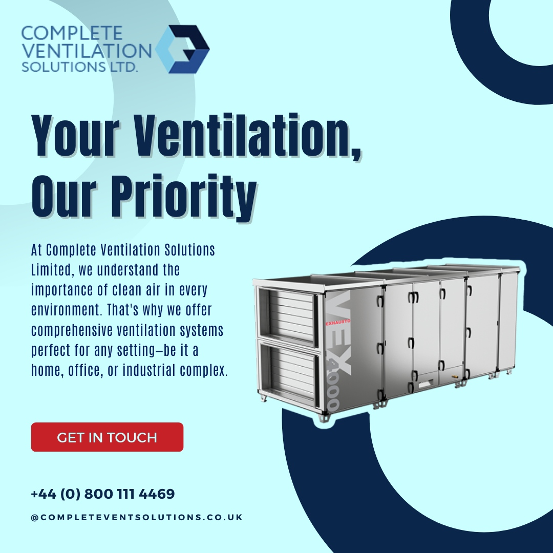 At CVS Ltd, we understand the importance of clean air in every environment. That's why we offer comprehensive ventilation systems perfect for any setting—be it a home, office, or industrial complex. Partner with us and experience the difference of tailored air solutions.