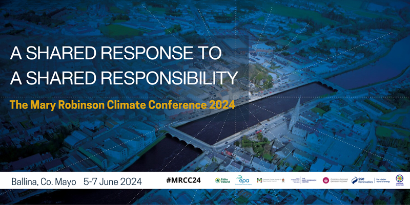 The Mary Robinson Climate Conference 2024 takes place next week from June 5th to 7th in Ballina. The conference is a unique meeting point that draws voices from all sectors n a fun, relaxed environment. Register here: maryrobinsoncentre.ie/mrcc24.html