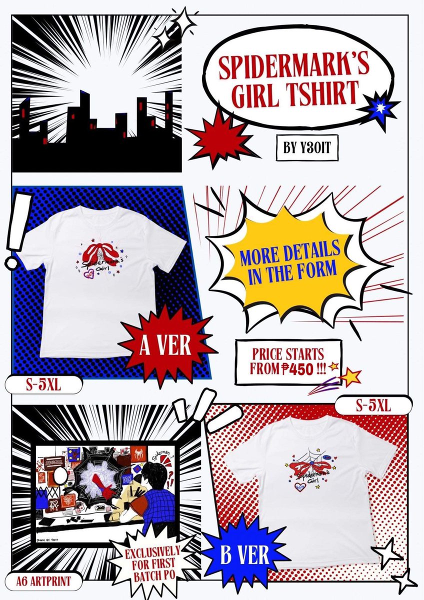 ꒰ wts lfb ph go nct mark lee | HELP RT ꒱

❥ spidermark's girl t-shirt by <a href="/y3oit/">mia</a> 🕸️❤️

⤿  ₱450 ea + isf
✧ doo: 06/16
✧ dop: 50% dp / full payment - 6/16 | rembal - 6/30 
⤿ order form: forms.gle/MTNCw4GwoFRUnT…
⤿ neta from malaysia — isf to follow 

dm for questions! ☆