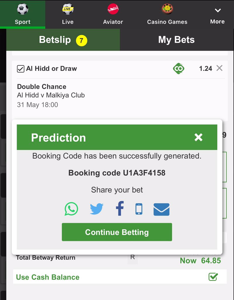 I just placed a bet with Betway. Tap here to copy my bet or search for this booking code in the Multi Bet betslip U1A3F4158 betway.co.za/bookabet/U1A3F… 5 odds 🔥🔥🔥🔥💴💴💴💴💴💰💰💰💰
