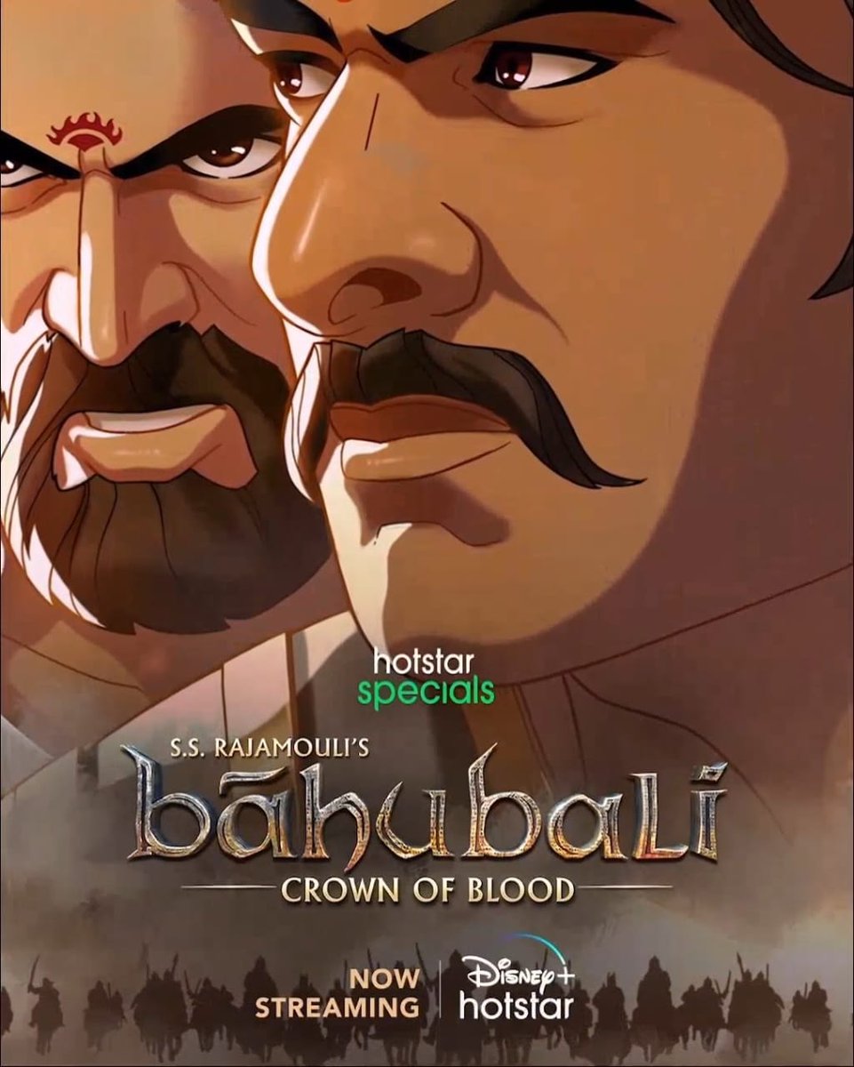 You can now watch the animated series #BaahubaliCrownofBlood on @disneyplusHSTam in Tamil.

The plot unfolds before the events of the #Baahubali movies.

In this series, #Baahubali and #Bhallaladeva team up. The villain #Raktadev is well-developed.
