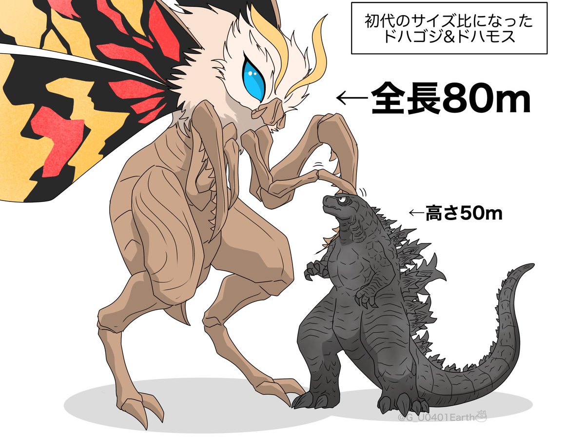 Q. KOMのゴジラとモスラのサイズ比が初代と同じになったらどうなる?

A. モスラがデカすぎる

#ゴジラ #Godzilla 