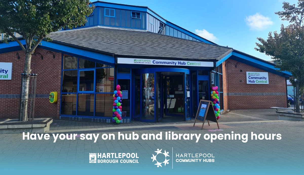 𝗛𝗮𝘃𝗲 𝘆𝗼𝘂𝗿 𝘀𝗮𝘆 𝗼𝗻 𝗵𝘂𝗯 𝗮𝗻𝗱 𝗹𝗶𝗯𝗿𝗮𝗿𝘆 𝗼𝗽𝗲𝗻𝗶𝗻𝗴 𝗵𝗼𝘂𝗿𝘀

🔵 We're encouraging people to take part in a consultation to help shape the future opening hours of our community hubs and libraries.

🔵 Opening hours at the hubs and libraries had been