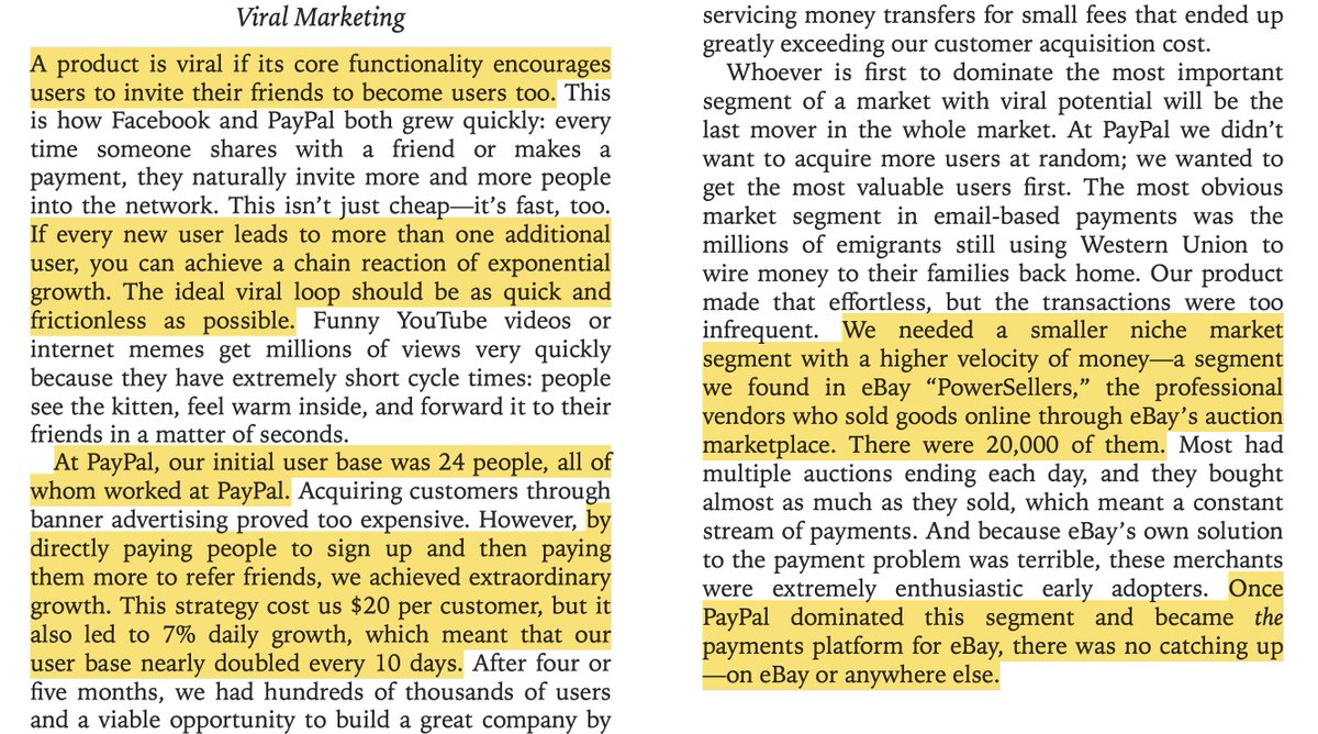 Peter Thiel on viral marketing.

And how they built PayPal into a growth juggernaut.