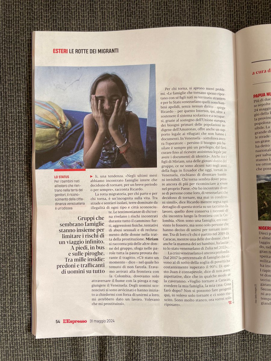 Martina Martelloni, reporter INTERSOS su <a href="/espressonline/">L'Espresso</a>, racconta le difficoltà dei migranti venezuelani che fuggono verso la Colombia e di chi invece ritorna in Venezuela dopo aver cercato invano lavoro o migliori opportunità all'estero.
<a href="/MartinaMartes/">Martina Martelloni</a>