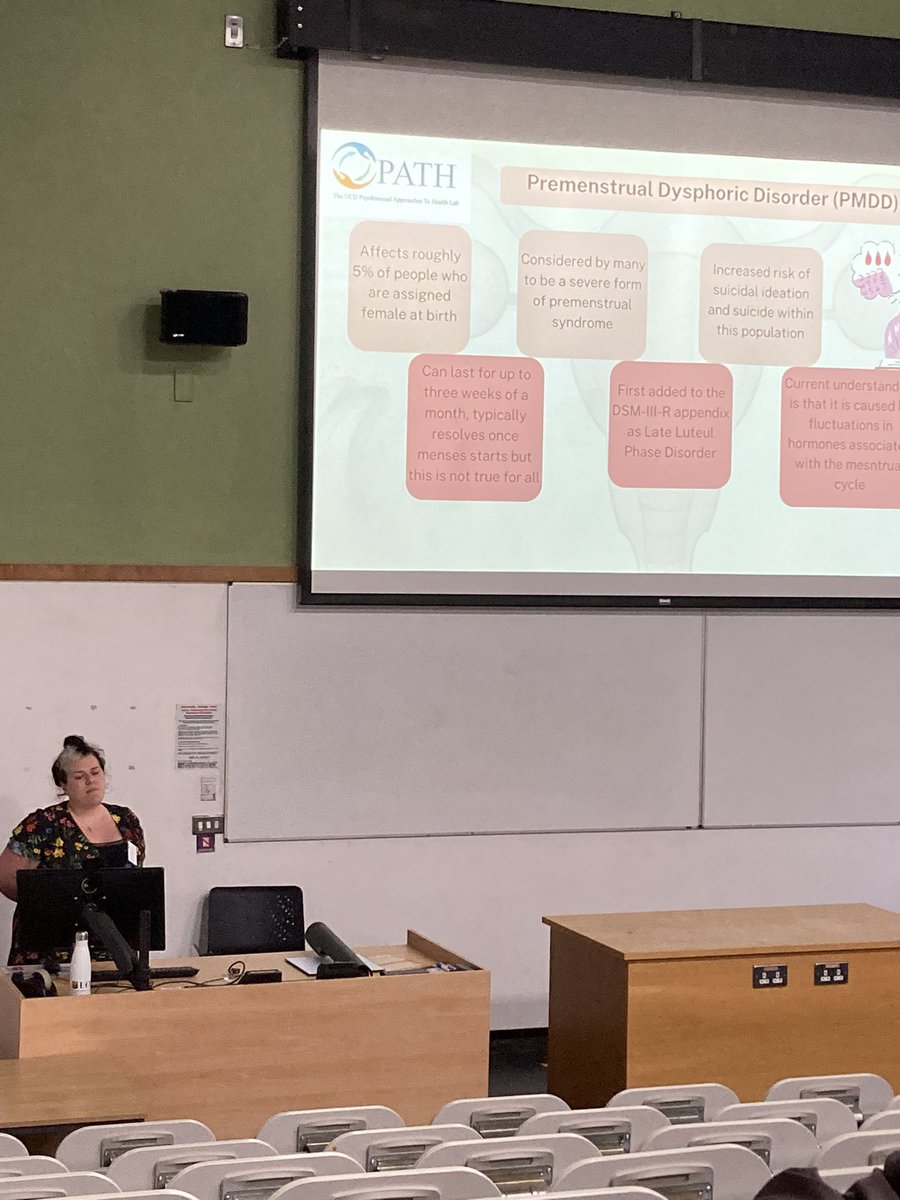 Samantha Trevaskis’ passion for her research on PMDD was infectious in our Maternal, Reproductive, Child &amp; Adolescent Health session #PHM2024