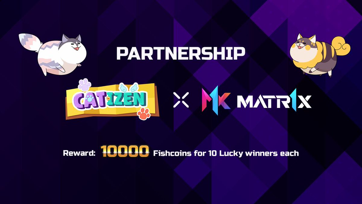 MATR1X FIRE (@matr1xofficial) on Twitter photo We are pleased to announce great collaboration with <a href="/CatizenAI/">Catizen</a> π₯
β
Letβs join forces to develop on TON!
β
Dive into Catizen's task center, rack up 600+ Fishcoins daily, and boost your earnings with every invite.
β
Jump in NOW: t.me/catizenbot/gamβ¦
β
π About Catizen: We are pleased to announce great collaboration with <a href="/CatizenAI/">Catizen</a> π₯
β
Letβs join forces to develop on TON!
β
Dive into Catizen's task center, rack up 600+ Fishcoins daily, and boost your earnings with every invite.
β
Jump in NOW: t.me/catizenbot/gamβ¦
β
π About Catizen: