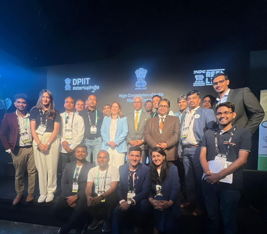 #StartupIndiaGoesGlobal

India fever takes over Cyprus at Reflect 2024

Startup India had an impressive showcase of 8 startups showcasing their innovations in HealthTech, CleanTech, EduTech & more.
@PikiIrene @EvgeniosEvgenio @HCI_Nicosia @DrVaibhavK @DPIITGoI @SanjivIRS