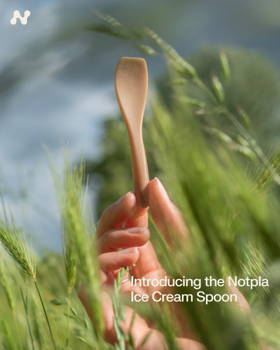 The wait is over! After years of research and countless requests, we’re here to introduce the Notpla Ice Cream Spoon. 🙌🥄🍦

Find out more here ➡️ notpla.com/ice-cream-spoo…

#Notpla #NotplaRigid #NotplaIceCreamSpoon  #RegenerativePackaging #Sustainability