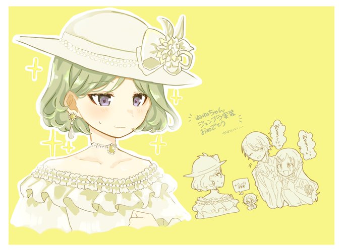 「bow green hair」 illustration images(Latest)