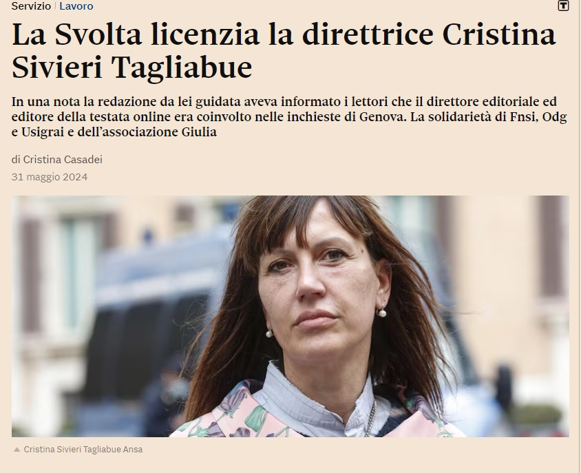Continuo a rimanere basita per questa notizia.
Per la modalità, la brutalità.
Tra l'altro usata contro una professionista capace e sobria come <a href="/cristinastag/">cristina s.tagliabue</a> 

ilsole24ore.com/art/la-svolta-…