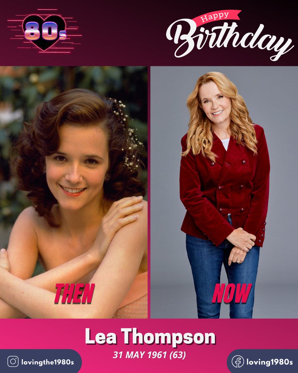 Happy birthday to Lea Thompson, who turns 63 today!📷
#Lovingthe80s #80sNostalgia #LeaThompson #CelebrityBirthday