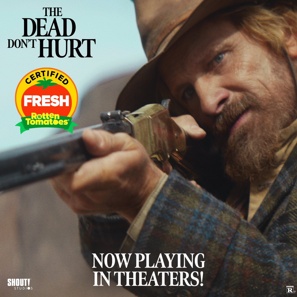 THE DEAD DON’T HURT is now in theaters in the U.S. The critically acclaimed Western starring Viggo Mortensen and Vicky Krieps was made for the big screen.