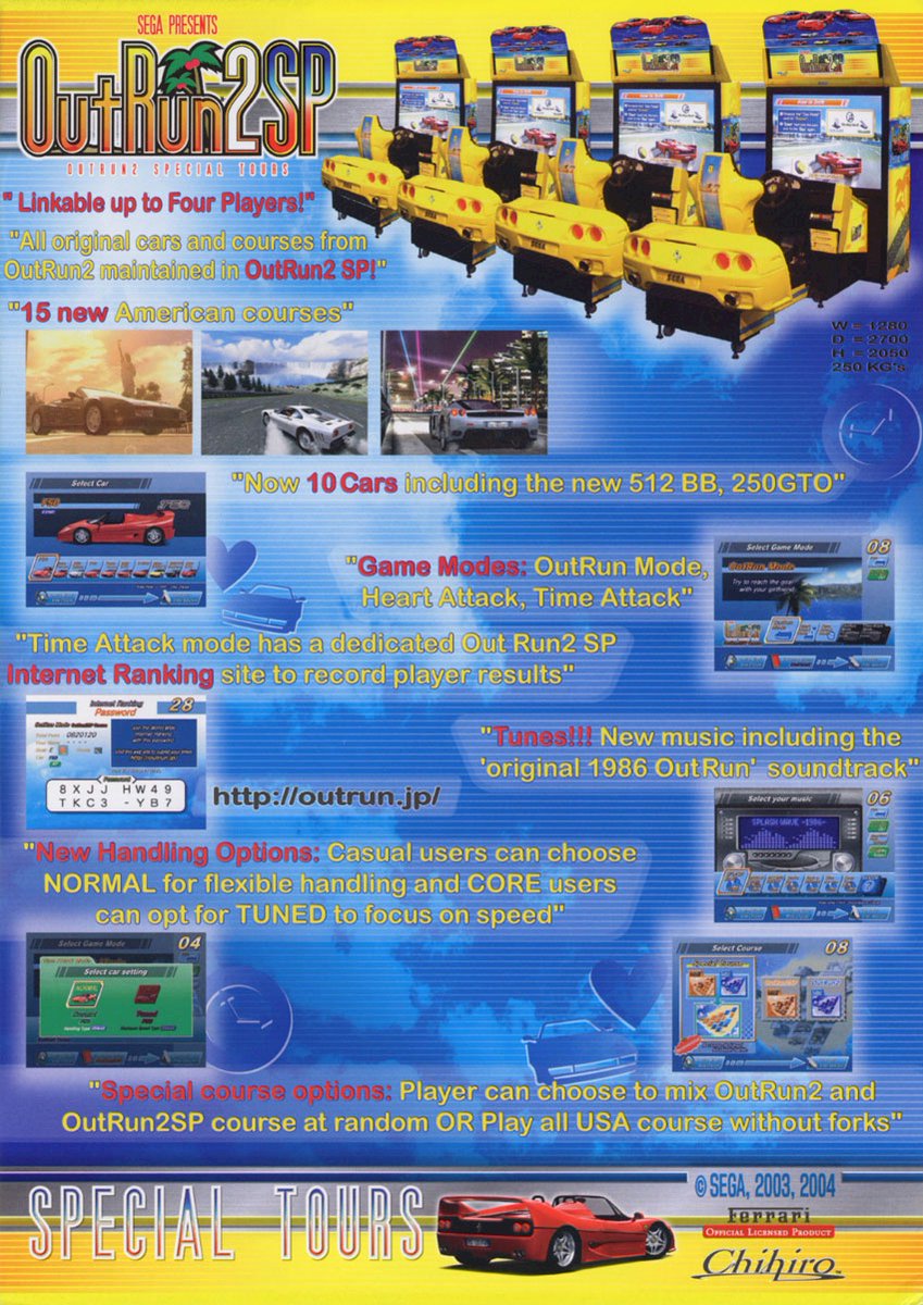 OutRun 2 SP - 2004 - Sega AM2 #Arcade(Chihiro)