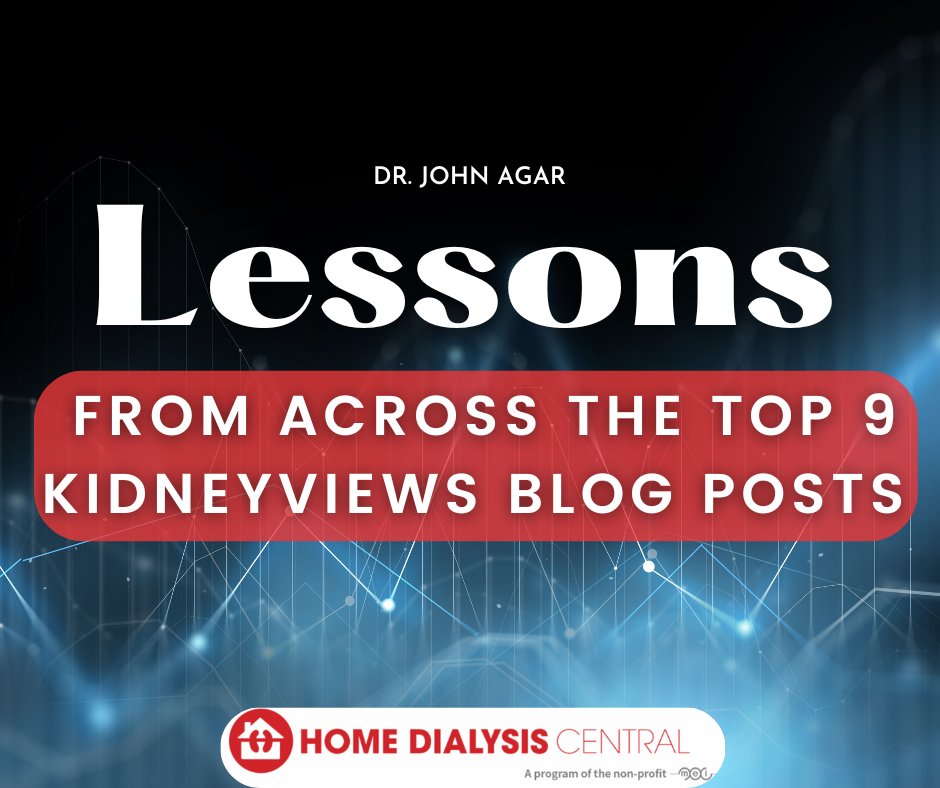 This week’s KidneyViews blog is thanks to Dr. John Agar, where he reflects on the common themes and lessons of previous blog posts. Dr. Agar separates the important links of his writings from the “white noise.” Thank you Dr. Agar!
homedialysis.org/news-and-resea…