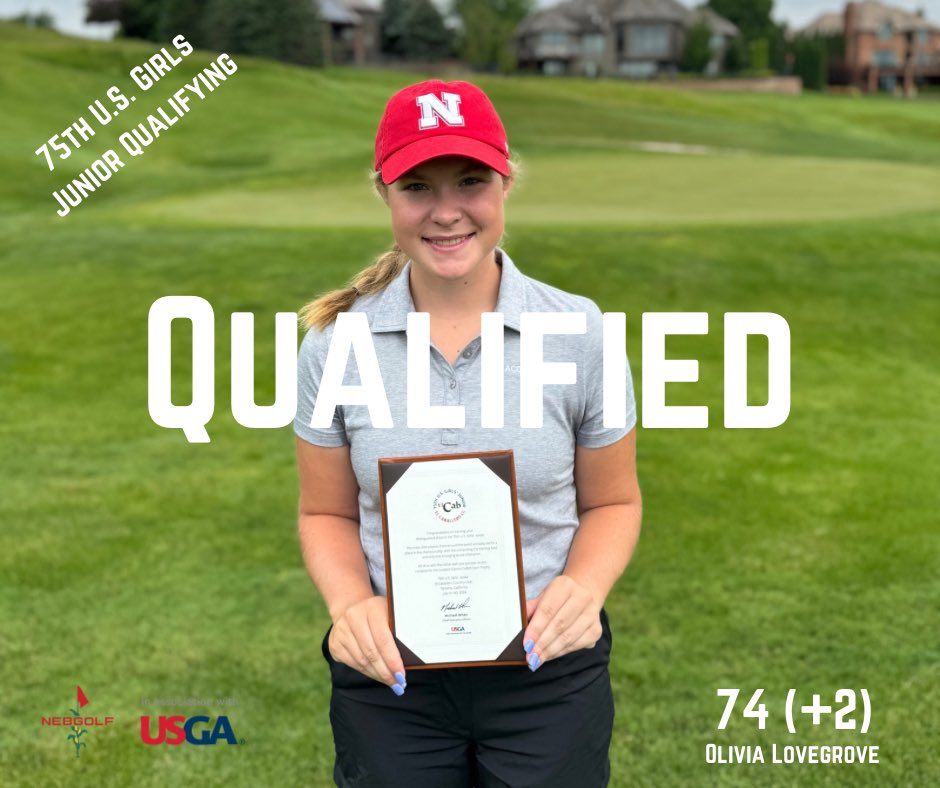 Nebraska ➡️ California 
These players are headed to the 75th U.S. Girls’ Junior Amateur. 
#USGirlsJunior

Lucy Darr 73 (+1)
Olivia Lovegrove 74 (+2)