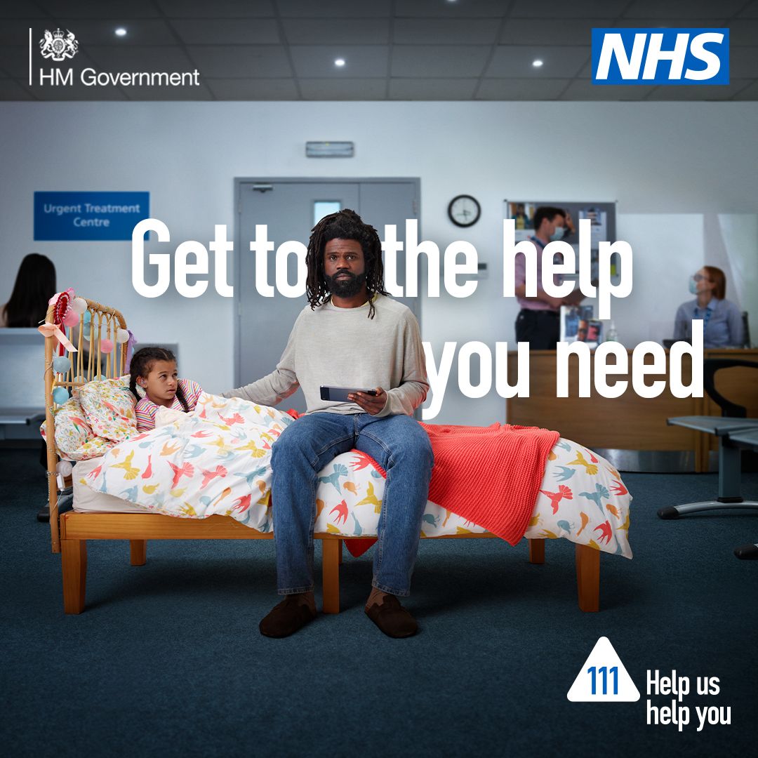 Need medical help over the weekend? If you're not sure where to go, use NHS 111 to get assessed and directed to the right place for you.​ 📲 Call, go online or use the NHS App.