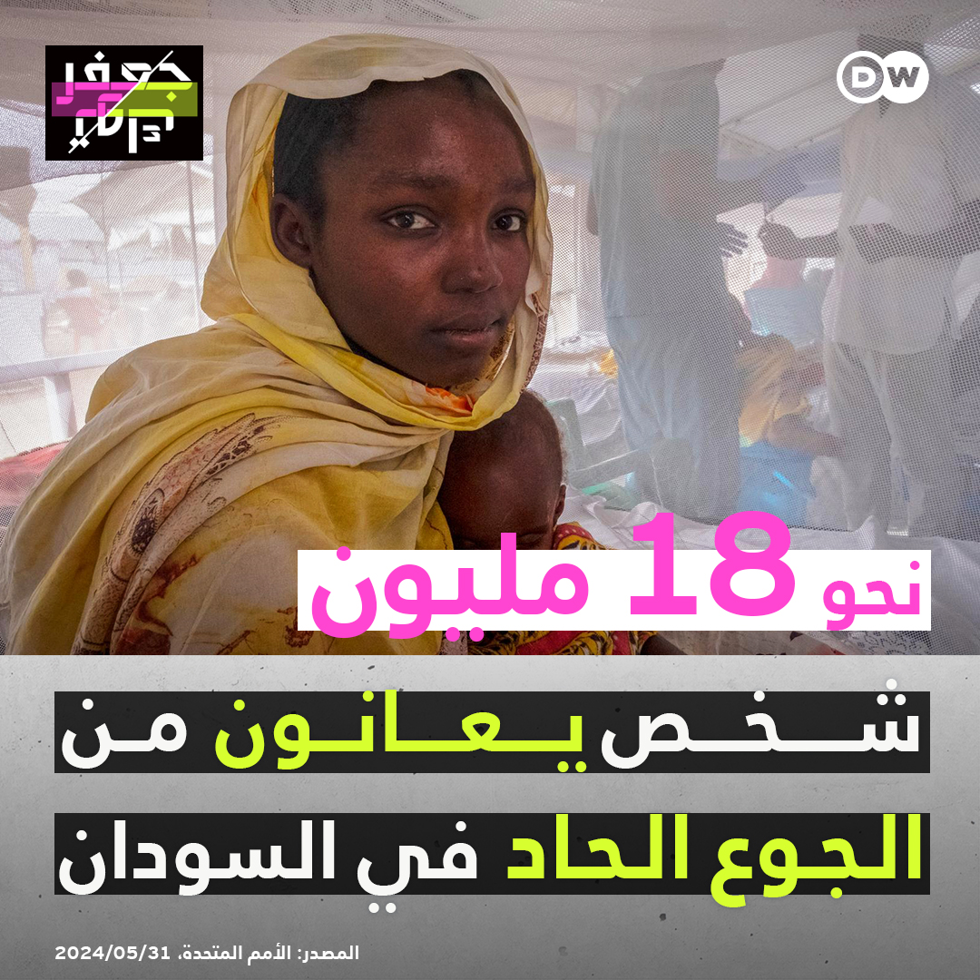 بما في ذلك 3,6 مليون طفل يعانون من سوء التغذية الحاد، وحذرت الأمم المتحدة في بيان لها أن الشعب السوداني يواجه 'خطر مجاعة وشيكا'! برأيك، كيف يمكن الحد من المأساة الإنسانية التي يعيشها السودان؟ #جعفر_توك
