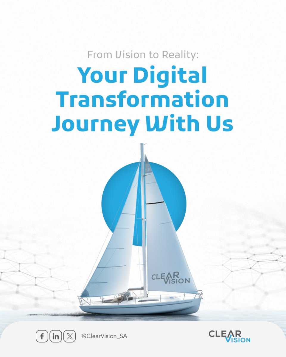ClearVision_KSA's tweet photo. In the era of #technology, we offer full support to achieve the #digital transformation your #company aspires to. 

#clearvision #solution  #ksa https://t.co/WACKegMQ56
