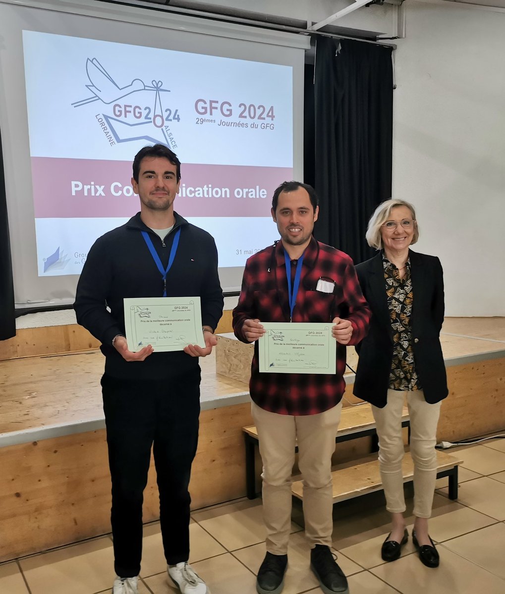 GFRGlyco (@gfrglyco) on Twitter photo Best oral communication award goes to Victor Crespin <a href="/ICSN_lab/">icsn_upr2301</a> & Albertus Viljoen @IpbsToulouse <a href="/UT3PaulSabatier/">UT3 Paul Sabatier</a> Congratulations!! #GFG2024Obernai #glycotime <a href="/GFRGlyco/">GFRGlyco</a> Best oral communication award goes to Victor Crespin <a href="/ICSN_lab/">icsn_upr2301</a> & Albertus Viljoen @IpbsToulouse <a href="/UT3PaulSabatier/">UT3 Paul Sabatier</a> Congratulations!! #GFG2024Obernai #glycotime <a href="/GFRGlyco/">GFRGlyco</a>