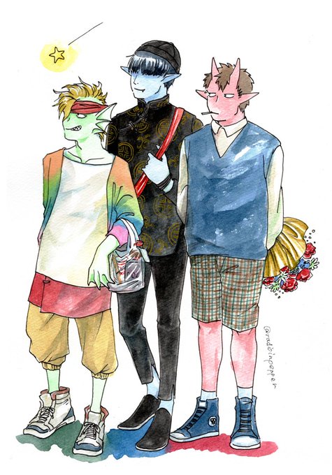 「hat multiple boys」 illustration images(Latest)