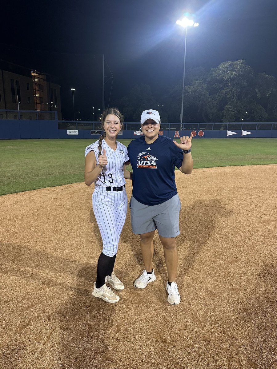 Had a great time at <a href="/UTSASoftball/">UTSA Softball</a> camp. Thank you to <a href="/torismith_6/">Tori Smith</a> and <a href="/Coach_JimBray/">Jim Bray</a> for the wonderful camp that UTSA hosted last weekend.