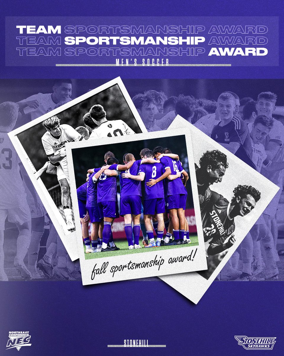 2️⃣0️⃣2️⃣3️⃣ #NECTeamSportsmanship Award ⚽️🏅

@necmsoccer 🤝 @stonehillsoccer

It's a Team Sportsmanship REPEAT for the Skyhawks!🥳

#RESPECT x #NECpride