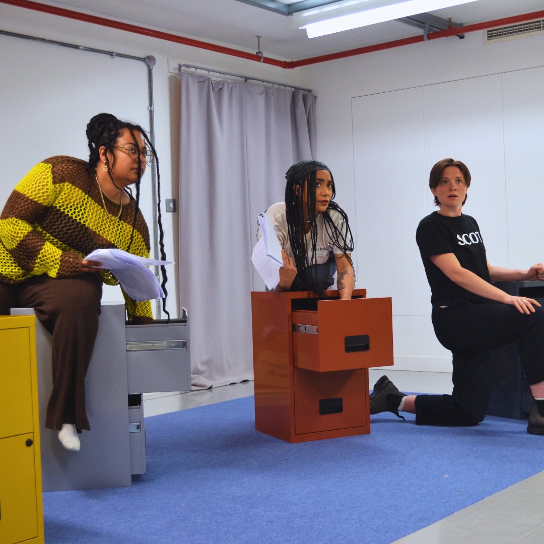 REHEARSALS DONE! ✅🪩✨

We've had an amazing time over the last few weeks working on GRILLS - here's some highlights...  

Next stop - production week! We kick off on 4th June (next Tuesday) <a href="/camdenPT/">Camden People's Theatre</a> ... see you there! 

🎟️: cptheatre.co.uk/whatson/grills