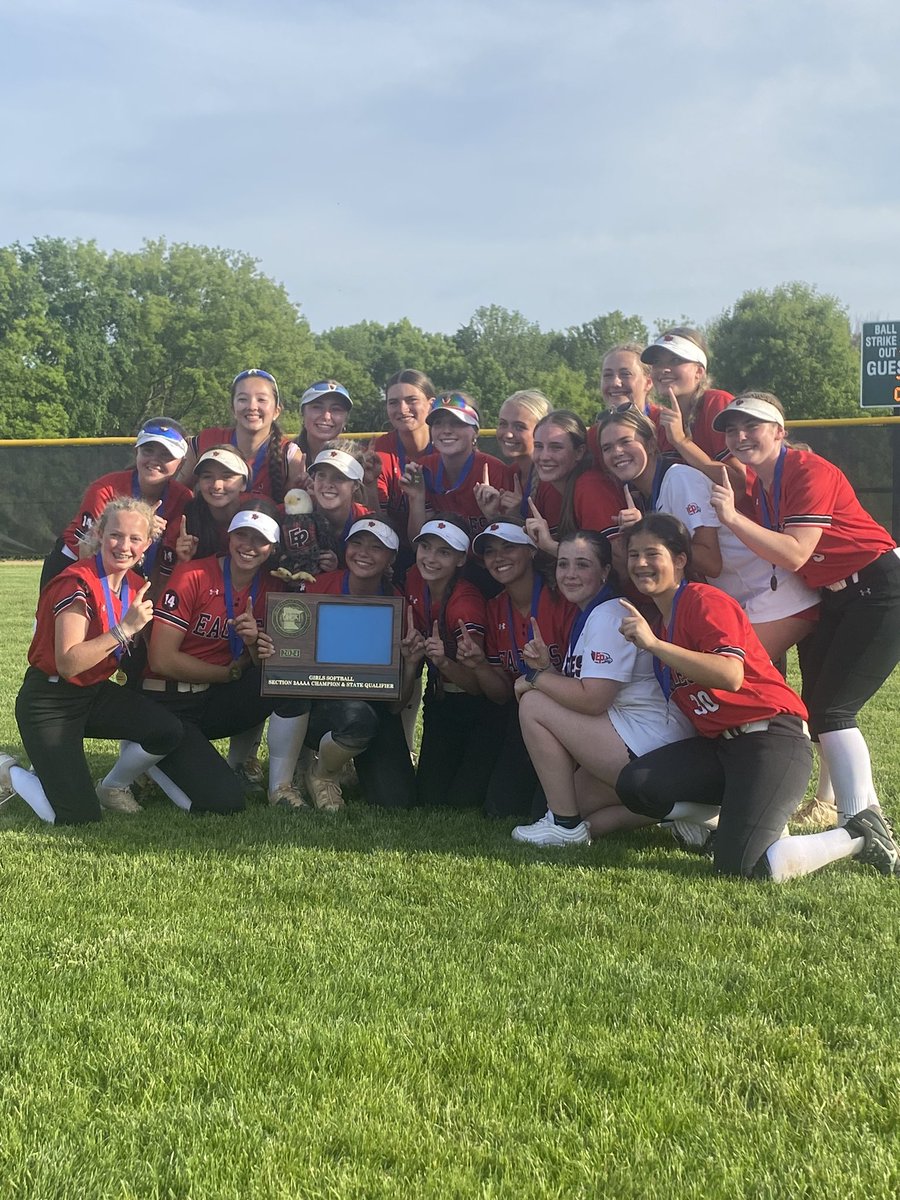 The Eagles are going to state for the first time since before covid!! It’s been such an exciting season with these girls and I’m so excited to keep it going in Mankato! <a href="/epgirlssoftball/">EPHS Softball</a> <a href="/CoachBagz/">Jen Bagley Trotter</a> <a href="/coleymarieries/">Coley Ries Welter</a> <a href="/RenaeHartl/">Renae Rost Hartl</a> <a href="/CSPBearsSB/">Golden Bear Softball</a> <a href="/UMD_Softball/">Bulldog Softball</a> <a href="/mitchrob13/">Mitch Roberts</a> <a href="/MikeArmy242424/">Mike armitage</a>