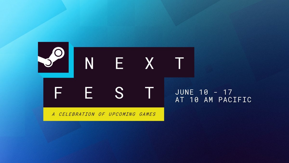 📢 Steam Next Fest June 2024 is coming soon, and we have a lot of fantastic demos now available for all players! 🎉

⬇️ Check all our available demos in the tweets bellow and don't forget to add the games to your Steam Wishlist! 💻

#SteamNextFest #Demo #IndieGames