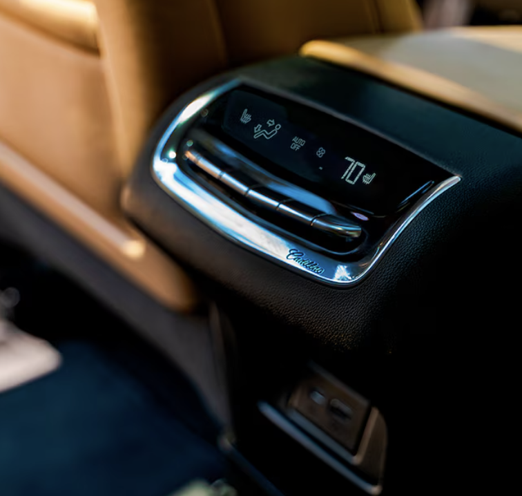 Standard Tri-Zone Climate Control offers individual climate settings for the driver and front and rear passengers.
.
.
.
#cadillacofmahwah #mahwahNJ #cadillac #cadillacusa #auto #automotive #cars #luxurycar #autodealer #luxuryvehicle #carshopping #carsforsale #carsales #newcar