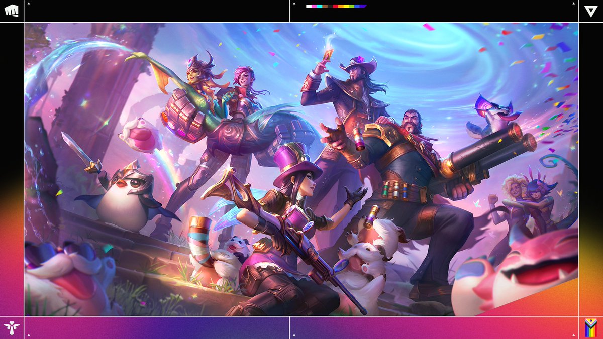 Celebrate Pride with us! 🌈 New in-game goodies, a revamped playlist, and a special hub bring the LGBTQIA+ community's creativity to the forefront. Emotes, trails, gun buddies—join the fun and show your Pride.  riot.com/4c08BLz