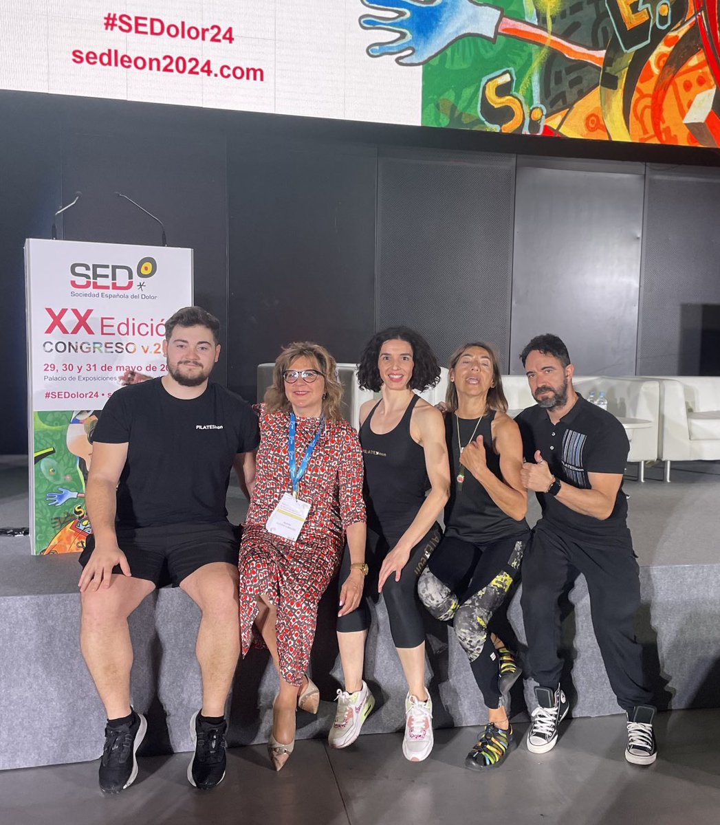 Congresistas de SED ejercitan con PilatesLeon #SEDolor24 ⁦<a href="/Sedolor/">Sociedad Española del Dolor</a>⁩