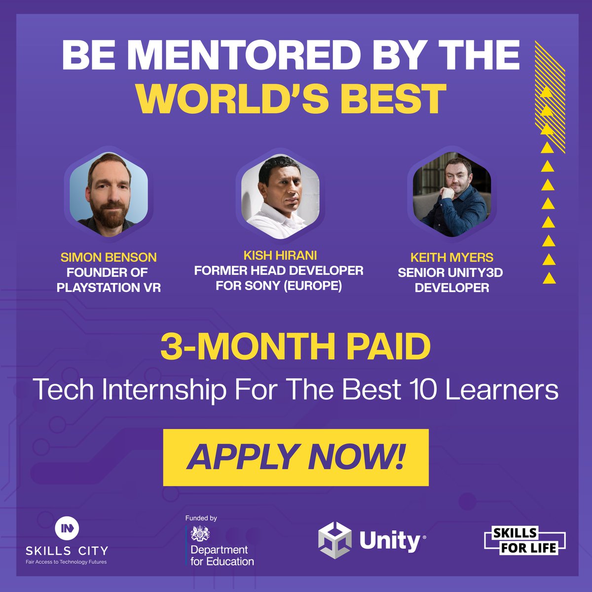 💸£100 Amazon Vouchers for completing 3 weeks.

🎓3-Month Paid Tech Internships for top 10 learners.

🤝Guaranteed Job Interviews for all who finish.
Learn More. 

To Learn More Click Here:
lnkd.in/gcXKz6k2

Interviews close June 17th