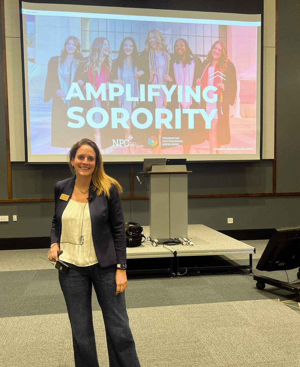 We thoroughly enjoyed hearing from Heather Matthews on the market research on the coming generation of potential sorority members. #dyadsummit24