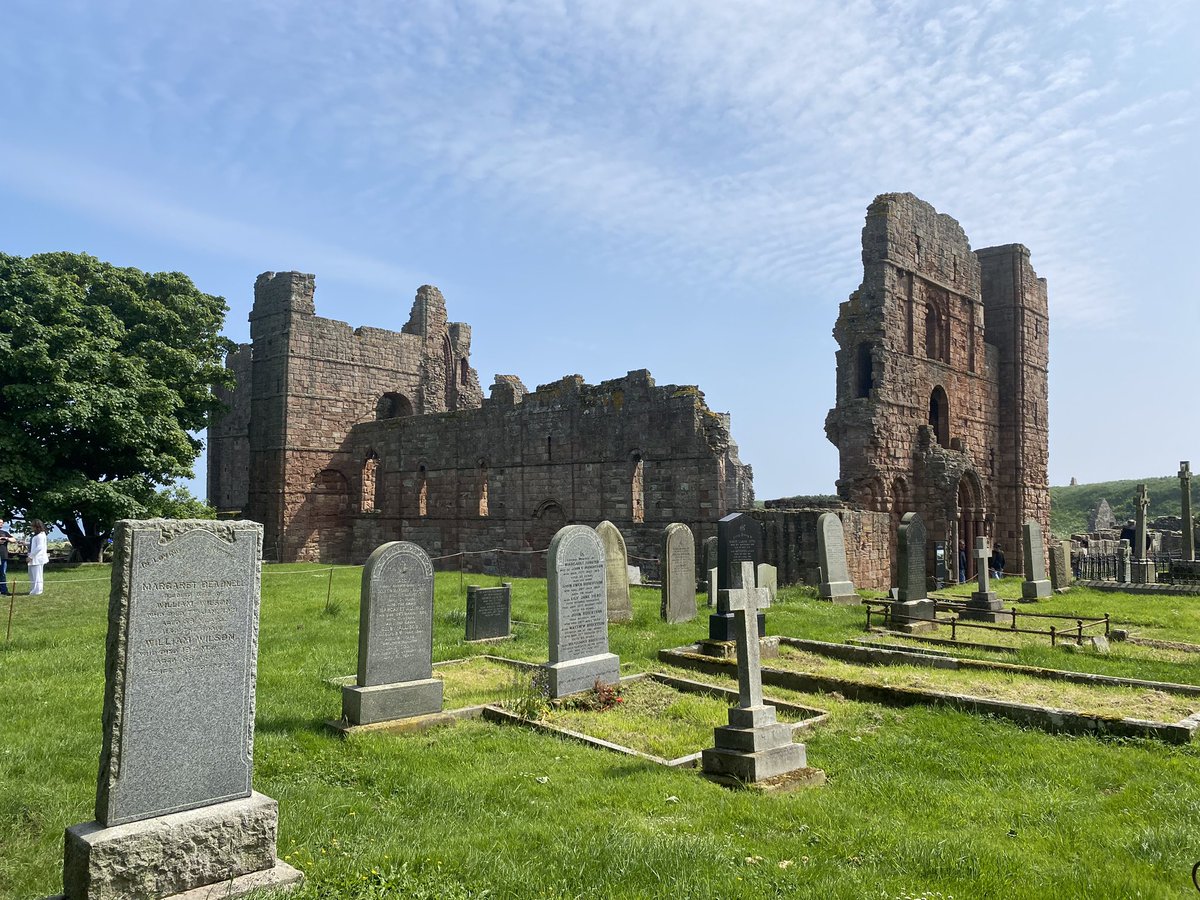 MissMercerHist's tweet photo. Another half term history visit, this time to Lindisfarne. I may now be slightly sunburnt https://t.co/ehmZEn0C1O