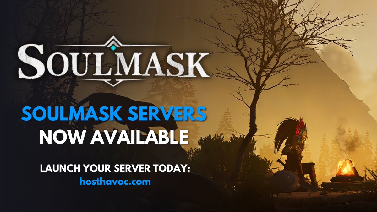 HostHavoc's tweet image. Soulmask Server Hosting - Now Available!
🚀Premium server hosting starts with premium hardware
👇Launch your server today:
hosthavoc.com/game-servers/s…