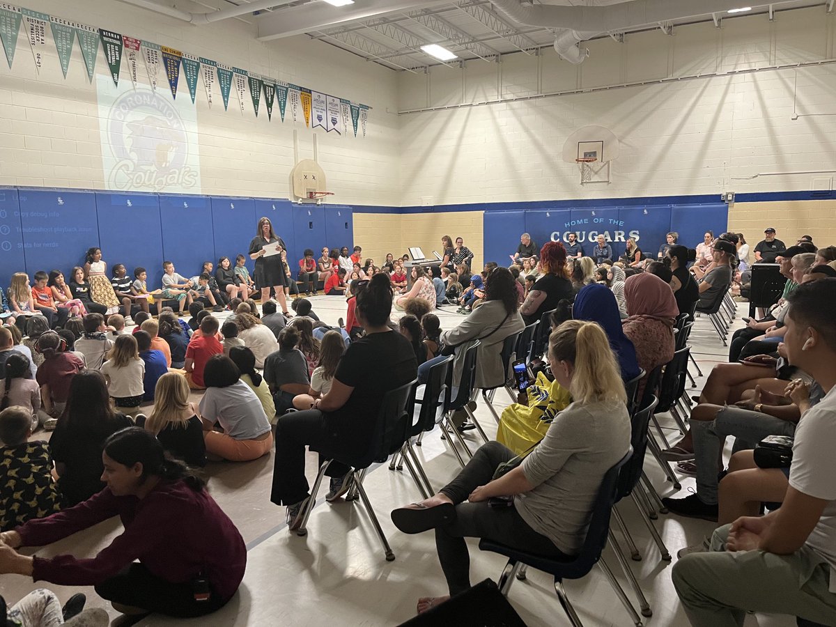 Love a full house at an assembly!